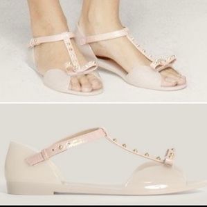 Stuart Weitzman studded jelly sandals 6